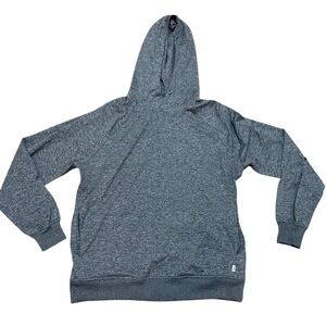 Feat Men's large Heather Gray Pullover Hoodie Sweatshirt Raglan‎ Sleeve Pockets